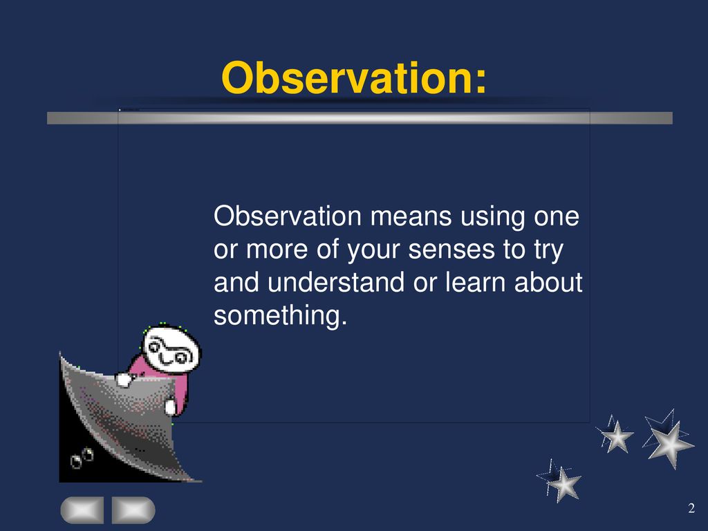 What does observation sale mean